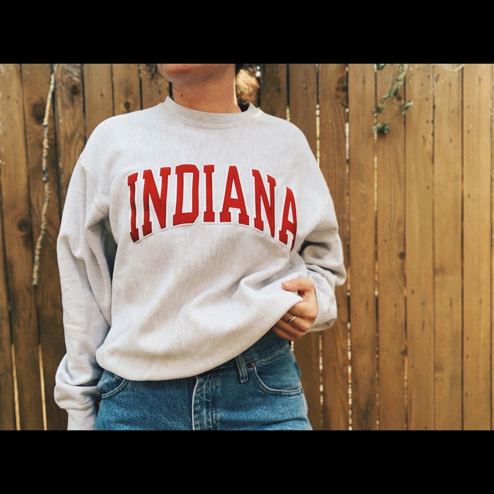 Champion Original Reverse Weave Indiana Crew✨
